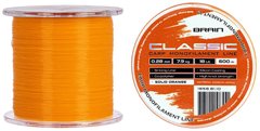 Леска Brain Classic Carp Line 600м. 0.25мм. 6.6кг. 15lb Solid orange 18588109 фото