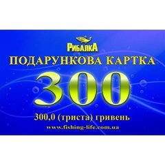 Подарочная карта 300 грн. ПК300 фото