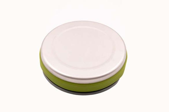 Чайник Tramp силиконовый с металическим дном 1л зеленый TRC-125-olive фото