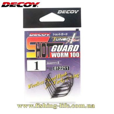 Гачок Decoy Shot Guard Worm 100 #3 (уп. 5шт.) 15620138 фото