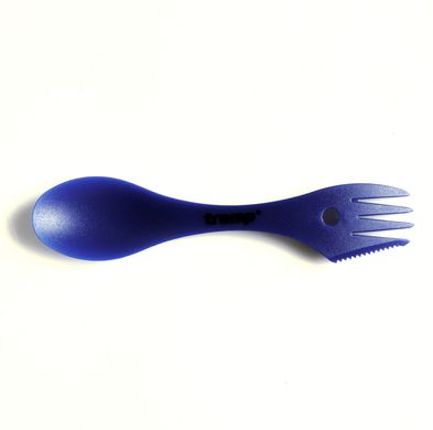 Ложка-вилка (ловилка) пластмассовая Tramp синяя TRC-069-blue фото