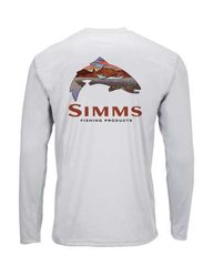 Блуза Simms Solar Tech Tee Simms Troutscape Sterling (Размер-M) 12883-142-30 фото