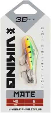 Балансир Viking Fishing Mate Ice Jig 40mm 6g #04 Fire Perch 19190527 фото