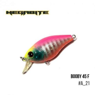 Воблер Megabite Booby 45F (45мм. 6.7гр. 0.5м.) (колір-A_21) FS0632702 фото
