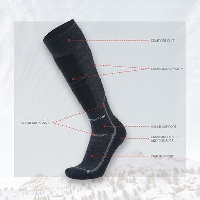 Шкарпетки Thermowave Чорний (розмір-L) 17720347 фото