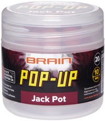Бойлы Brain Pop-Up F1 ø10мм. Jack Pot (копченая колбаса) 20гр. 18580407 фото