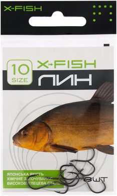 Крючок X-Fish Линь #10 (уп. 8шт.) 19170350 фото