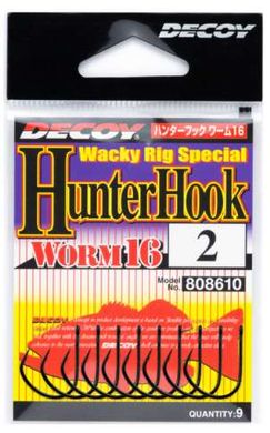 Крючок Decoy Worm 16 Hunter Hook #1 (уп. 9шт.) 15620805 фото