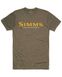 Футболка Simms Logo T Shirt Olive Heather (Размер-XXL) 12803-375-20 фото в 1