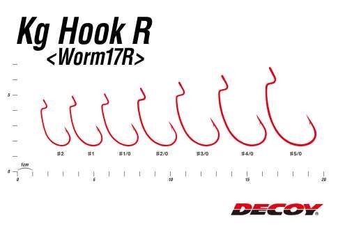 Гачок Decoy Worm17R Kg Hook R #1 (уп. 7шт.) 15620866 фото