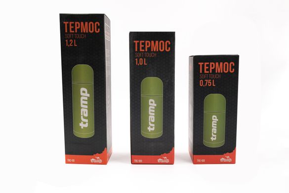 Термос Tramp Soft Touch 0,75 л, Хаки TRC-108-khaki фото