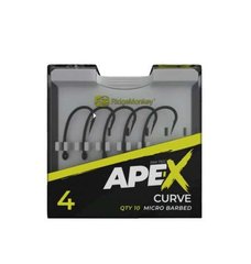 Гачок короповий RidgeMonkey Ape-X Curve Barbed size 4 (уп. 10шт.)