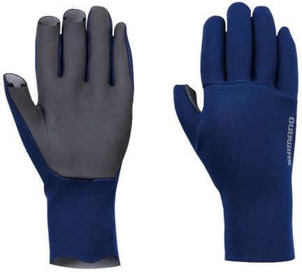 Рукавички Shimano Chloroprene EXS 3 Cut Gloves ц:blue L 22660819 фото