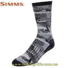Носки Simms Merino Midweight Hiker Sock Hex Flo Camo Carbon M 13143-008-30 фото