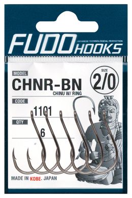 Крючки Fudo Chino W/Ring TFC #2 (уп. 10шт.) FHTFC11072 фото