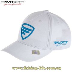Кепка Favorite 595 ц:белый, голубое лого (размер-56) 16932238 фото