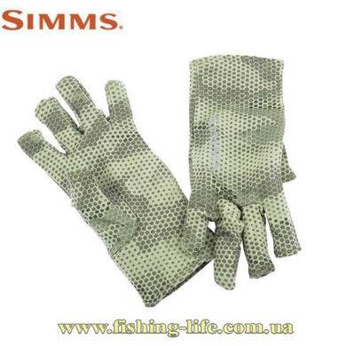 Перчатки Simms Ultra-Wool Core 3-Finger Liner Hex Camo Loden L 12489-377-40 фото