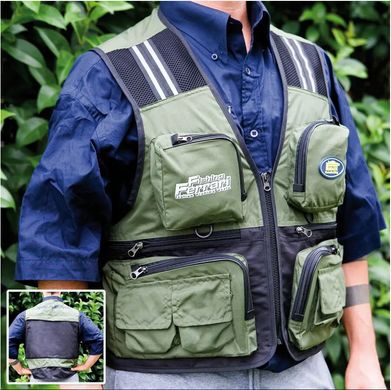 Жилет Lineaeffe FF Green Fishing Vest (размер-L) 9000011 фото
