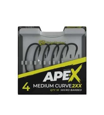 Гачок короповий RidgeMonkey Ape-X Medium Curve 2XX Barbed size 4 (уп. 10шт.) 91680176 фото