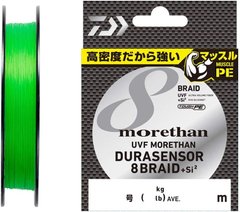 Шнур Daiwa UVF Morethan Dura Sensor X8+Si2 Lime Yellow 150м. (#0.6 0.128мм. 13lb/4.9кг.) 17303461 фото