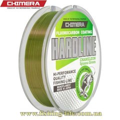 Леска Chimera HardLine Fluorocarbon Coating Chameleon Iguana Green 100м. (0.148мм. 3.3кг.) Ch784-100148 фото