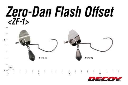 Гачок Decoy ZF-1S ZERO-DAN Flash Offset #1/0 7гр. (уп. 1шт.) 15620861 фото