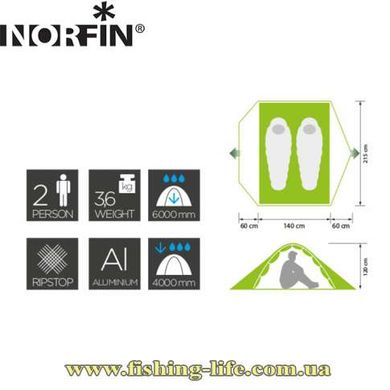 Палатка Norfin Smelt 2 Alu (NF-10301) NF-10301 фото