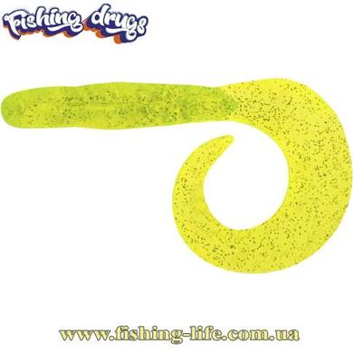 Силікон Fishing Drugs Snake Twist 2.5" (уп. 8шт.) #03 Chartreuse ST 0250302 фото