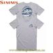 Футболка Simms Bass Bend T-Shirt Grey Heather (Размер-XXL) 12740-067-20 фото в 2