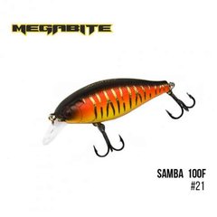 Воблер Megabite Samba 100F (60мм. 12.5гр. 1.0м.) (цвет-21) FS0633182 фото