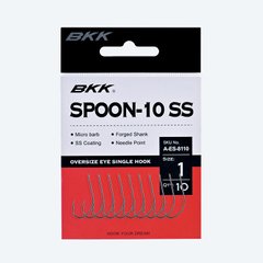 Гачок BKK для блешень Spoon-10 SS #1 (уп. 10шт.) A-ES-8110 фото