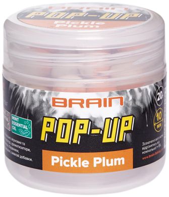 Бойли Brain Pop-Up F1 ø10мм. Pickle Plum (слива з часником) 20гр. 18580239 фото