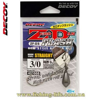 Крючок Decoy ZF-2S ZERO-DAN Flash Straigh #1/0 7гр. (уп. 1шт.) 15620863 фото