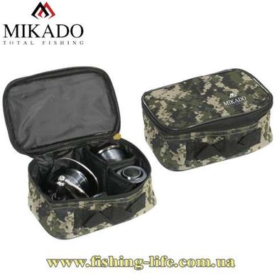Сумка Mikado для катушек R002P (20x13.5x9см.) камуфляж UWJ-R002P фото