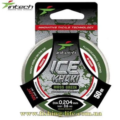Леска Intech Khaki Ice Line Moss Green 30м. (0.10мм. 0.9кг.) FS0634346 фото