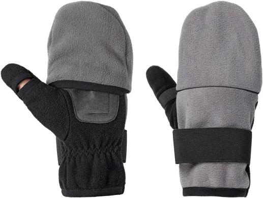 Рукавички Viking Fishing Ice Pro Gloves L (fleece) 3 cut finger ц:grey-graphite 19190561 фото