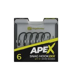 Гачок короповий RidgeMonkey Ape-X Snag Hook 2XX Barbed size 4 (уп. 10шт.)