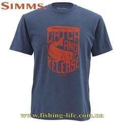 Футболка Simms Catch & Release Navy Heather (Розмір-M) 11126-414-30 фото