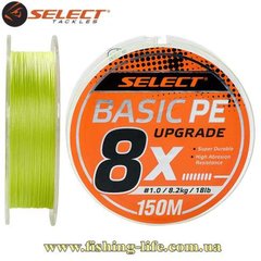 Шнур Select Basic PE 8x150м. (#1.2/0.16мм. 20lb/9.3кг.) салат. 18703140 фото