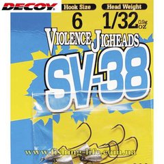 Джиг головка Decoy Violence Jighead SV-38 1.8гр. №3 (5шт.) 15620103 фото