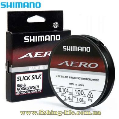 Леска Shimano Aero Slick Silk Rig/Hooklength 100м. (0.096мм. 0.91кг.) 22669997 фото