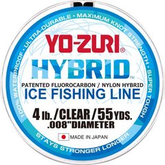 Леска Yo-Zuri Hybrid Ice 55YD 50м. 1Lbs (0.127мм. 0.45кг.) R1403-CL фото
