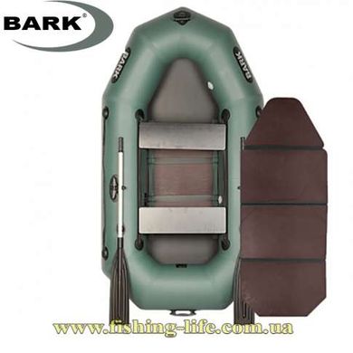 В-230D слань книжка надувная лодка Bark двухместная, двигающиеся сиденья В-230D книжка фото
