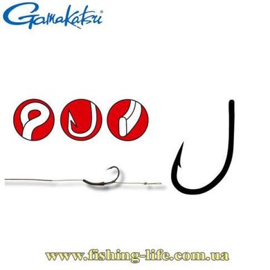 Крючок Gamakatsu A1 G-Carp Super Hook P.T.F.E. coating Grey №1 (уп. 10шт.) 147672 001 фото
