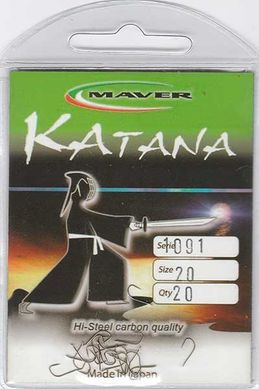 Крючок Maver Katana 1095A №04 (уп. 20шт.) 13003206 фото