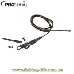 Оснащення корпове Prologic Safety Clip QC Link Hollow Leader 80см. 45 lbs (3 шт/уп.) 18461170 фото