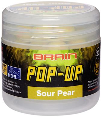 Бойли Brain Pop-Up F1 ø10мм. Sour Pear (Груша) 20гр. 18580187 фото