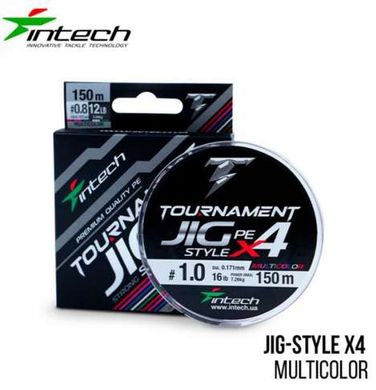 Шнур Intech Tournament Jig Style PE X4 Multicolor 150м. (#0.6 10lb 4.5кг.) FS0649511 фото