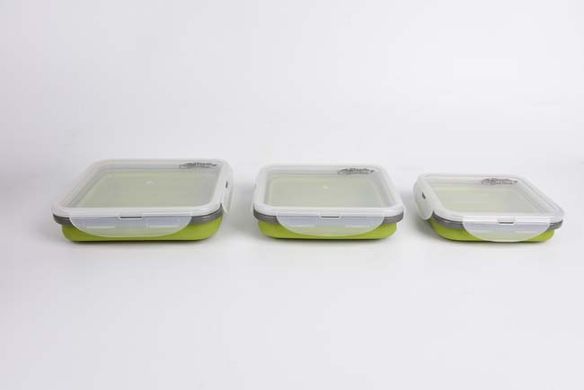 Набір Tramp з 3 контейнерів з кришками (400,700,900мл), Зелений TRC-089-olive фото