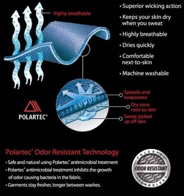 Брюки Fahrenheit Polartec Power Dry цвет-черный (размер-L/L) FAPDOR03001L/L фото